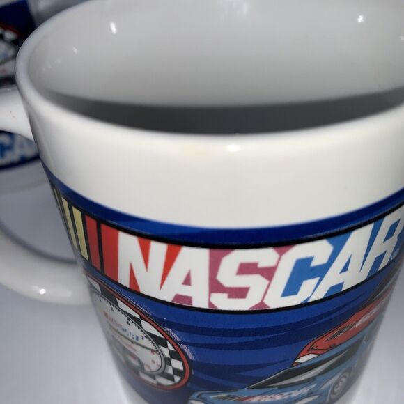 NASCAR MUG COFFEE CUP SHERWOOD COLLECTIBLE 2004 SET OF 2 & DALE JARRET FIGURE - Picture 8 of 10